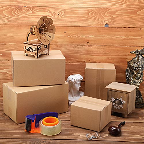 Image of Outus 32 Pack Corrugated Cardboard Boxes, Small, Kraft Color
