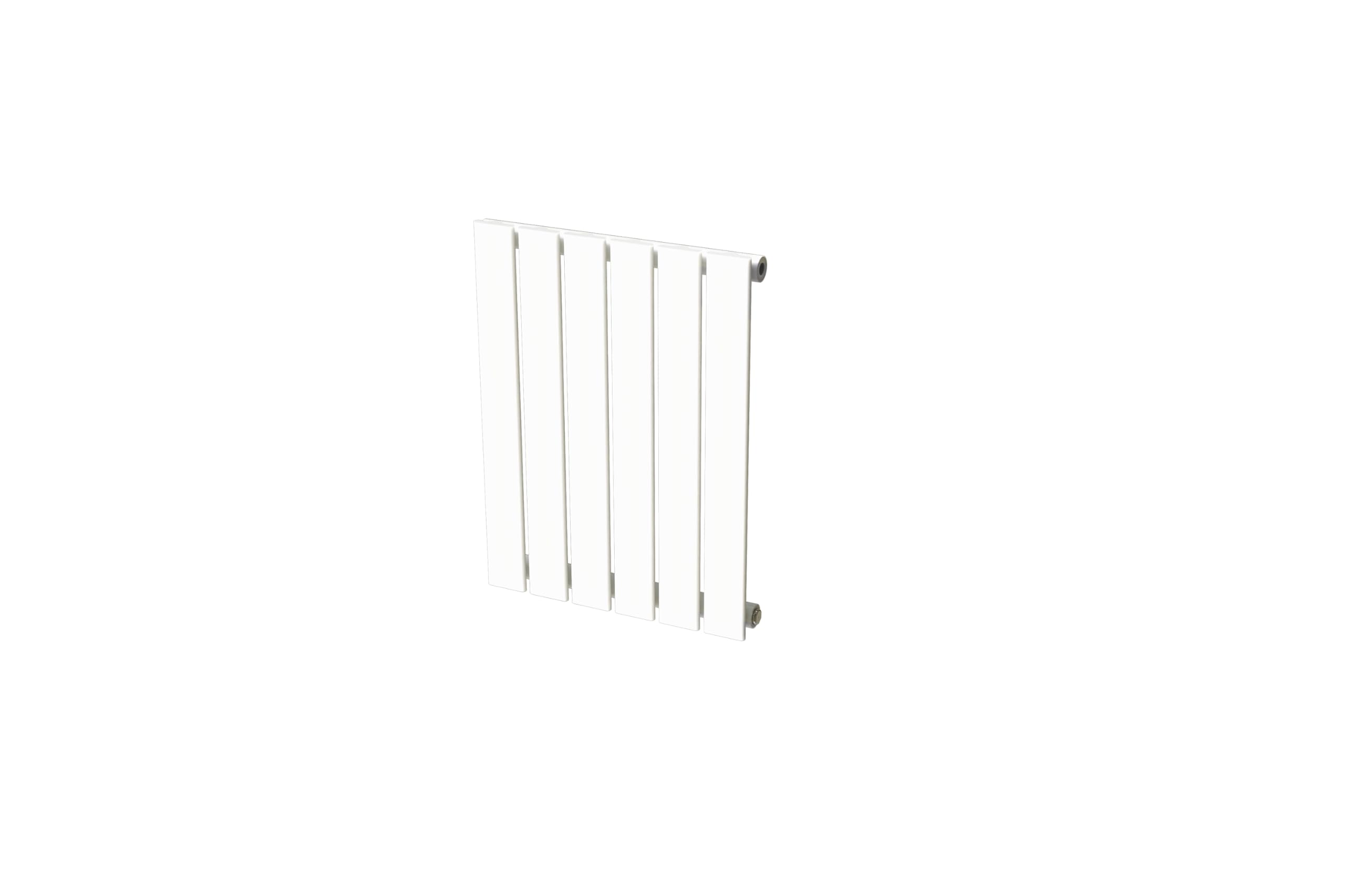 Radiateur blanc mural eau chaude horizontal en acier | 60 x 45 cm 361 Watt pour chauffage central | 4 raccordements standards 15x21 (1/2) série NYTIA by NOYON & THIEBAULT