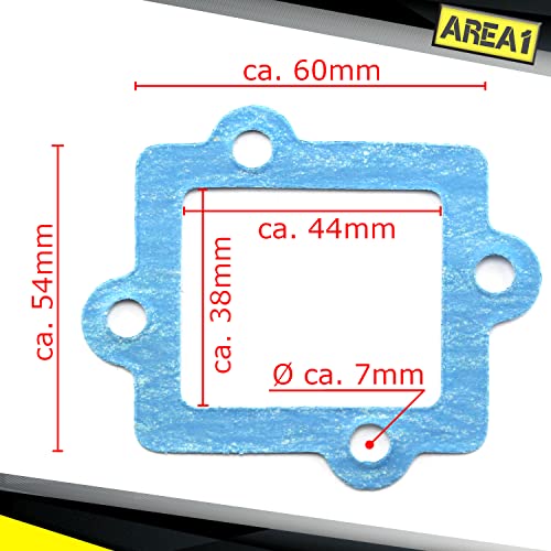 Area1 Ersatz Membranblock China 2 Takt kompatibel mit Aerox Neos Jog, RS Ultima, GT Union, F10 F12 F15 (50ccm / 2Takt)