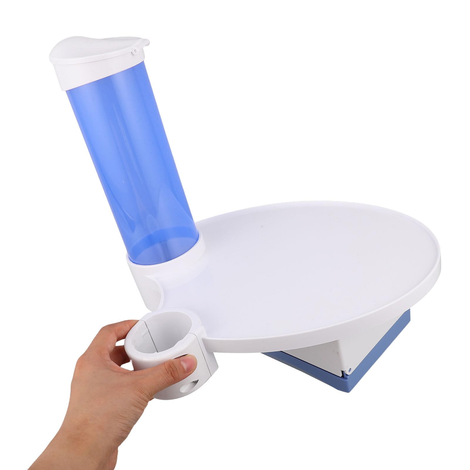 SHINEOFI Accessorio 3 in 1 per Poltrona Odontoiatrica in Plastica Bianca Portabicchiere e Portasalviette, Efficiente e Salvaspazio per Ospedali e Cliniche
