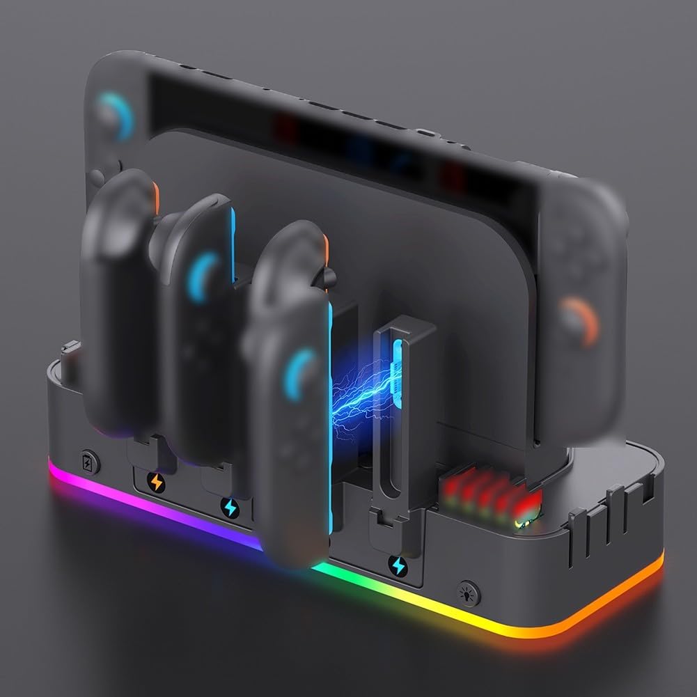 Staffa da parete RGB migliorata per controller Nintendo Switch 2 che supporta display ordinato e appeal visivo