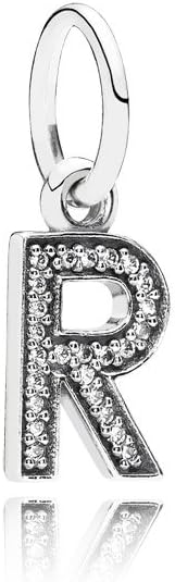 Pandora 791330CZ Dangle Letter R, Clear CZ