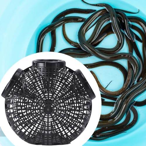 Aymzbd Rede de captura de caranguejo, apanhador de enguia de rio, eficiente, grande capacidade, à pr