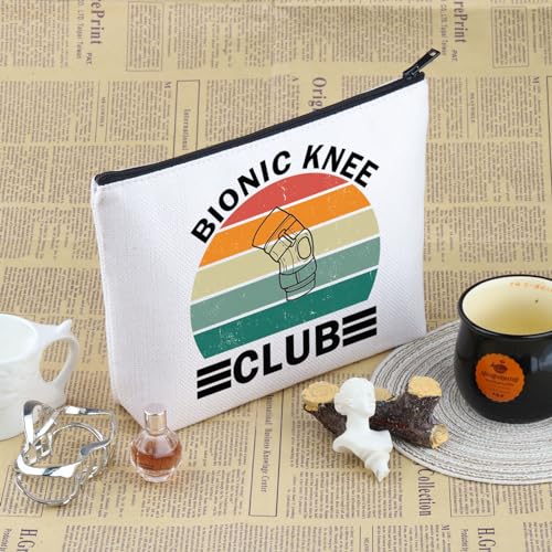 PYOUL Knee Surgery Inspired Gift Bionic Knee Club Makeup Bag Knee Replacement Cosmetic Bag New Knee Gift (Bionic Knee Club B) - Image 3