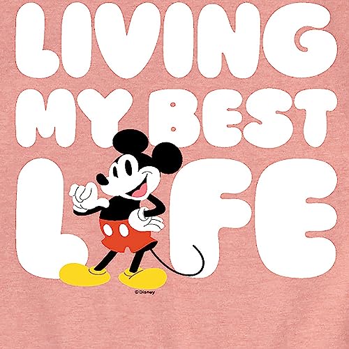 Disney - Mickey & Friends - Living My Best Life - Toddler and Youth Girls Short Sleeve Graphic T-Shirt3