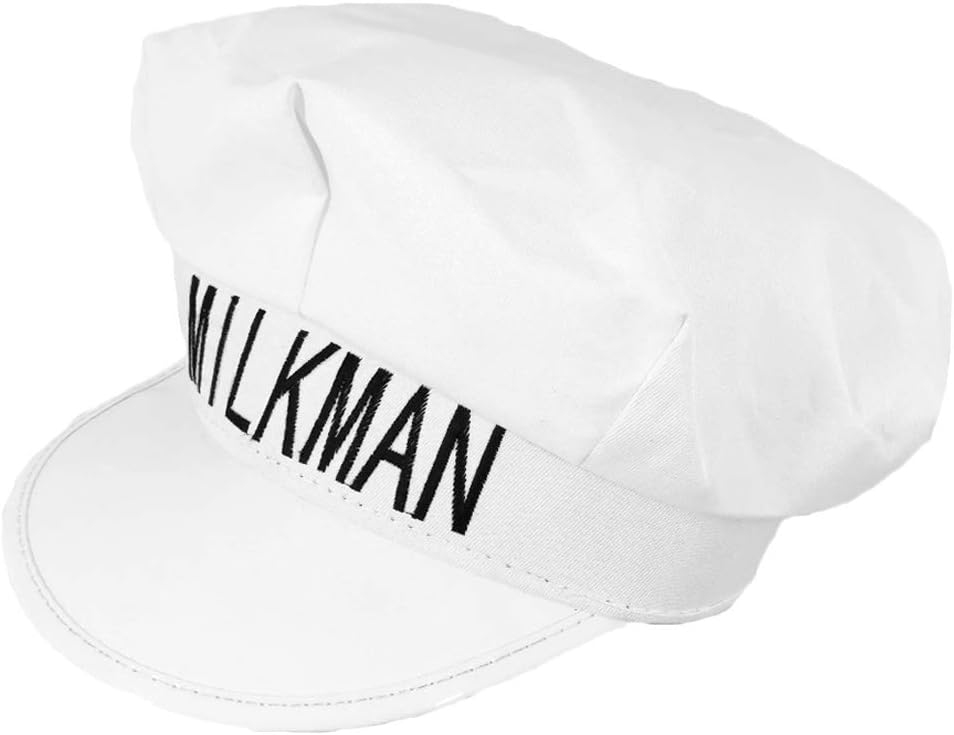 Milkman Hat Classic Vintage 1950s Looking White - Image 3