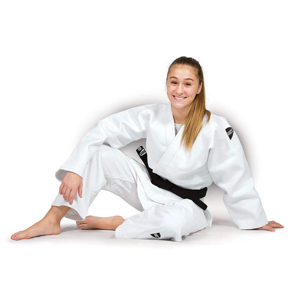 GREEN HILL JUDOGI SEMI COMPETITION ADVANCED 630g/m2 JUDO GI KIMONO BIANCO BLU
