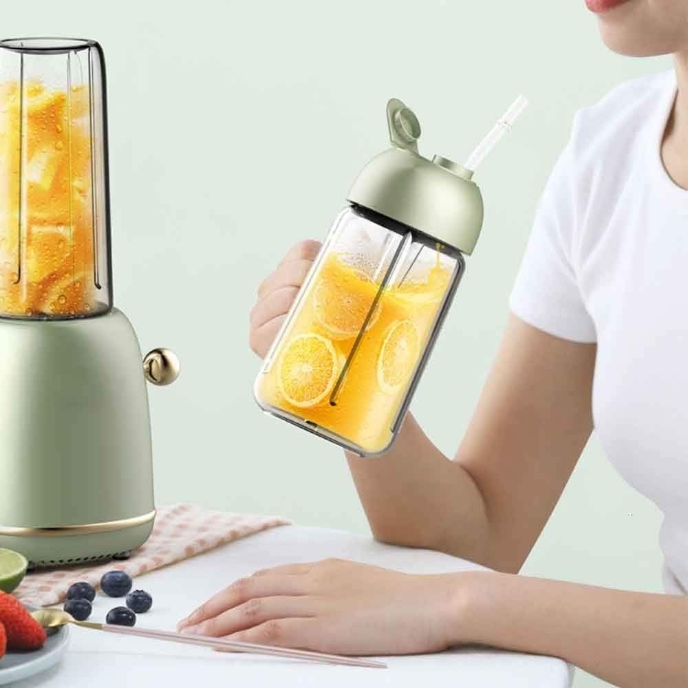 Estrattore di succo portatile, frullatore automatico for frutta e verdura, mini tazza multifunzionale for spremitura di succhi, retro verde