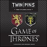 Game of Thrones Twin Pins: Lannister and Greyjoy Sigils: Two Enamel Pins