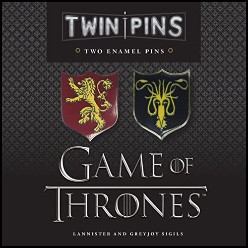 Game of Thrones Twin Pins: Lannister and Greyjoy Sigils: Two Enamel Pins (Game of Thrones Accessories, Enamel Pins, Products from Game of Thrones) (Game of Thrones x Chronicle Books)