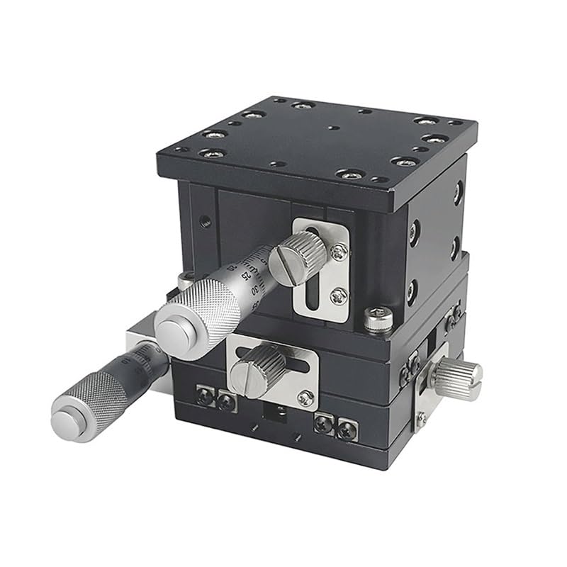 Oś XYZ 80x80mm Ręczny precyzyjny stolik liniowy z prowadnicą rolkową krzyżową 1szt