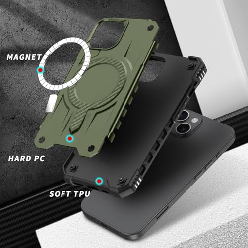 Protection iPhone 15 Plus verte antichoc pour éliminer le risque de rayures - 5