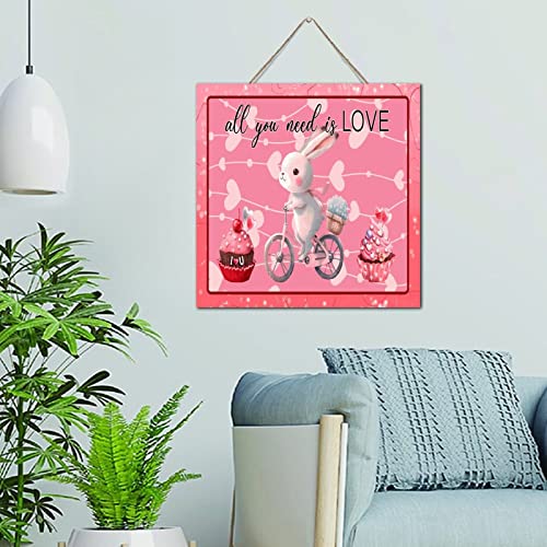 Panneau en bois All You Need Is Love, le cadeau fille ideal