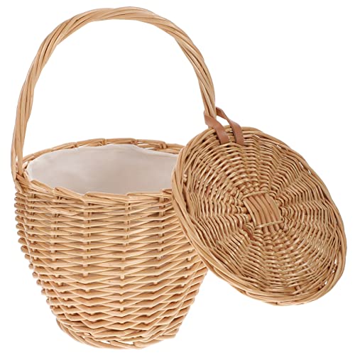 Kaki de plage tissé à la main en France : grand sac de voyage 35x20cm