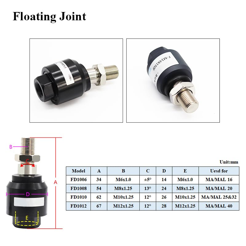 Joint Fitting Mounting Bracket For Mini Cylinder Accessories(Floating Joint,MA MAL32)
