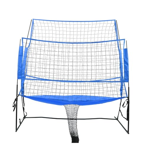 (8 X 11 FT) Volleyball Training Equipment Net,Great for Hitting and Serving Drills for Indoor and Outdoor Volleyball Practice Net Station for Team Or Persons Training, Home Volleyball Net