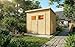 Alpholz Gerätehaus Mollie 251x199 cm Fichtenholz 14 mm Wandstärke Pultdach Holzhaus mit Montagematerial