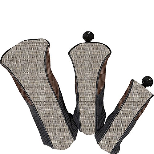 Glove It Golf Club Covers - (Set of 3) Hybrid, Wood and Driver Club Covers w/ Adjustable Dial, Numbered 1, 3, & X, Extra Club Protection - Golf Club Accessories, Mixed Metal, one size (CC240)