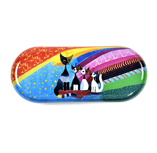 Fridolin 18716 Étui à Lunettes Rosina Wachtmeister-Under The Rainbow en métal, Multicolore, 16x6,6x2,8 cm