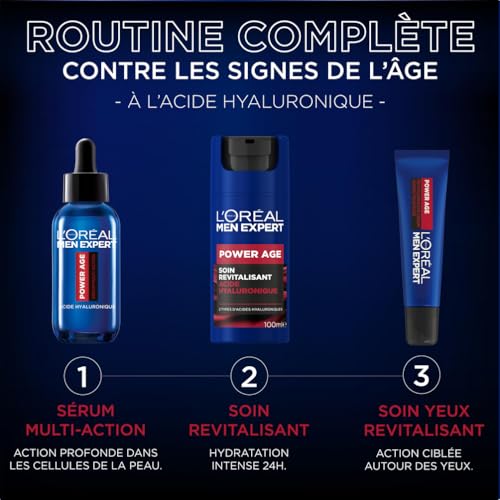 'oréal Paris Power Age Soin Revitalisant Acide Hyaluronique Homme 100 Ml - vue 7