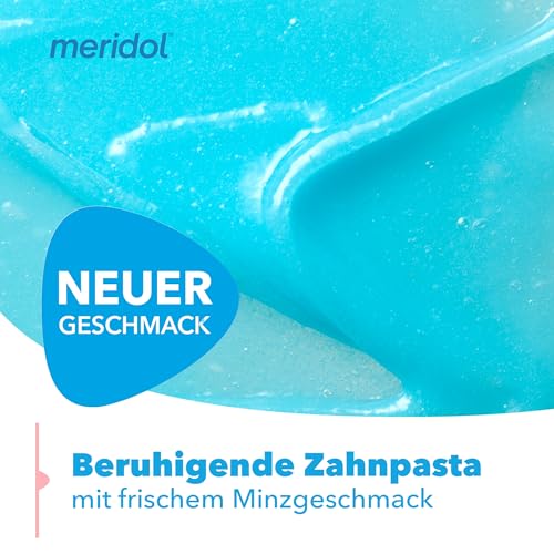 meridol Zahnpasta 2x75ml - Zahncreme bekämpft Zahnfleischentzündungen, antibakterieller Effekt