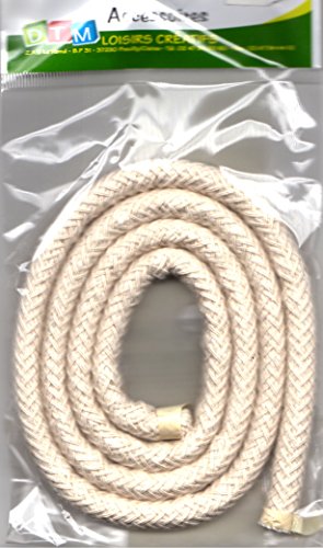 GRAINE CREATIVE 153300 Cotone Esterno e Cuneo stoppino, Beige, 10,4 x 1,5 x 19,8 cm