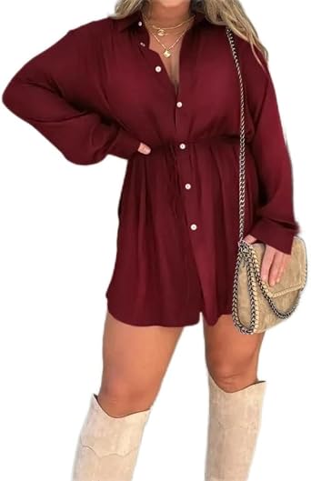 2023 New Satin Covered Nights Romper Dress, Satin Button Up Night Romper Dress Set With Shorts, Long Sleeve