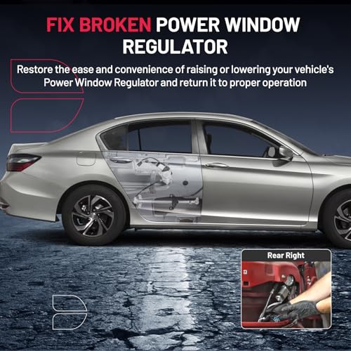 Image of BDFHYK 748-045 Power Window Regulator with Motor Rear Right, Compatible with Honda Accord 2003-2007