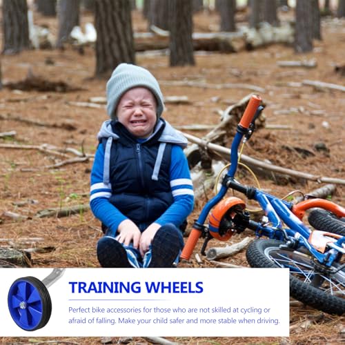 Ruedas de Entrenamiento para Bicicleta y Juego de Ruedas Auxiliares de Equilibrio, Estabilizadores Universales Azules de 12 a 20 pulgadas para Bicicletas, Soporte Robusto para Ciclismo para Niños y Aprendizaje de la Marcha miniatura 7