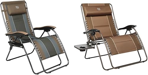TIMBER RIDGE Silla de patio reclinable para exteriores XL (1 unidad) y 33 pulgadas de ancho XXL de gravedad cero silla reclinable