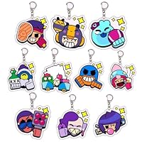 Amazon.co.jp: [QWJHGBC] ブロスタ アクリルキーホルダー セット キー