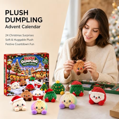 Dumpling Advent Calendar 2026 Plush Mystery Box Christmas Home 24-Day Adult - image 3