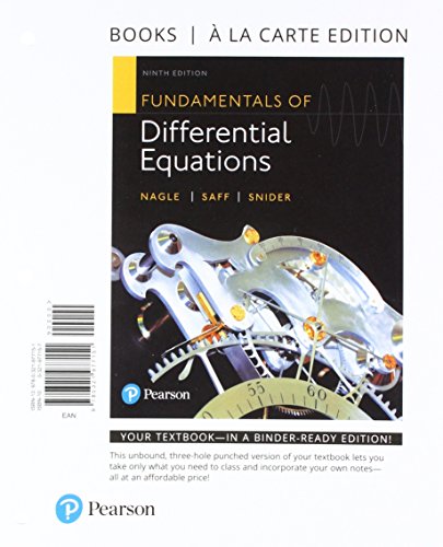 Fundamentals of Differential Equations 0321977157 Book Cover
