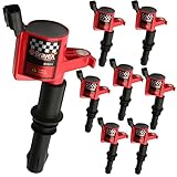 Bravex Professional Racing Coil for Ford F150 F-150 Lincoln Mercury V8 V10 4.6L 5.4L 6.8L Compatible with DG511 C1541 FD508-8 PACK (15% More Energy)