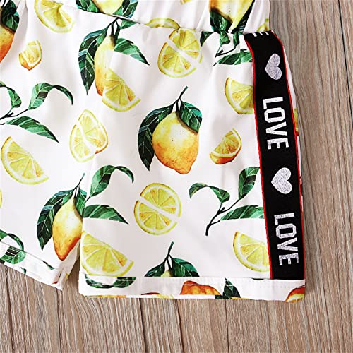 Ikevan Girls Tops Size 14 16 Kids Girls Fashional Floral Suspender Top Printed Short Spantsinfant 2Pcs Girls Outfits&Set (White, 18 Months) #TOP6