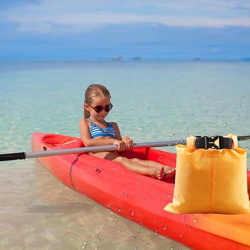 Miniatura 4 de Pimoys Paquete de 5 sacos secos impermeables, bolsas secas ligeras para exteriores, bolsas secas definitivas para kayak, rafting, barco, campamento