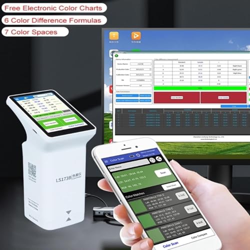 Ouverture mesure 8mm pour colorimètre portable Bluetooth avec écran tactile