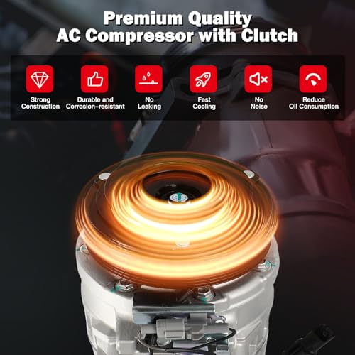 Image of Air Conditioning Compressor Fit for BMW 335i 435i 530i 535i 540i 640i 740i