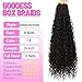 Goddess Boho Box Braids Crochet Hair-8 Packs 24 Inch Crochet Box Braids for Black Women Pre Looped (1B#, 24 Inch(Pack of 8))