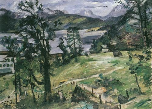 Peinture Paysage au Walchensee Lovis Corinth Tableau Art Abstrait