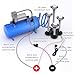 Reilauto Train Horn for Truck, 178DB Loud Air Horn Kit with 4 Trumpets, 150 PSI 12V Air Compressor, 1.6Gal/6L Tank, Suit for Car Truck Pickup Semi Train Boat