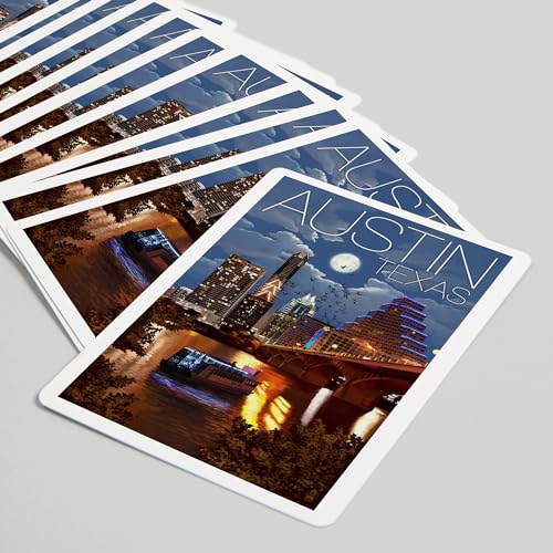 Lantern Press Austin Texas Skyline naipes póker 52 miniatura 5
