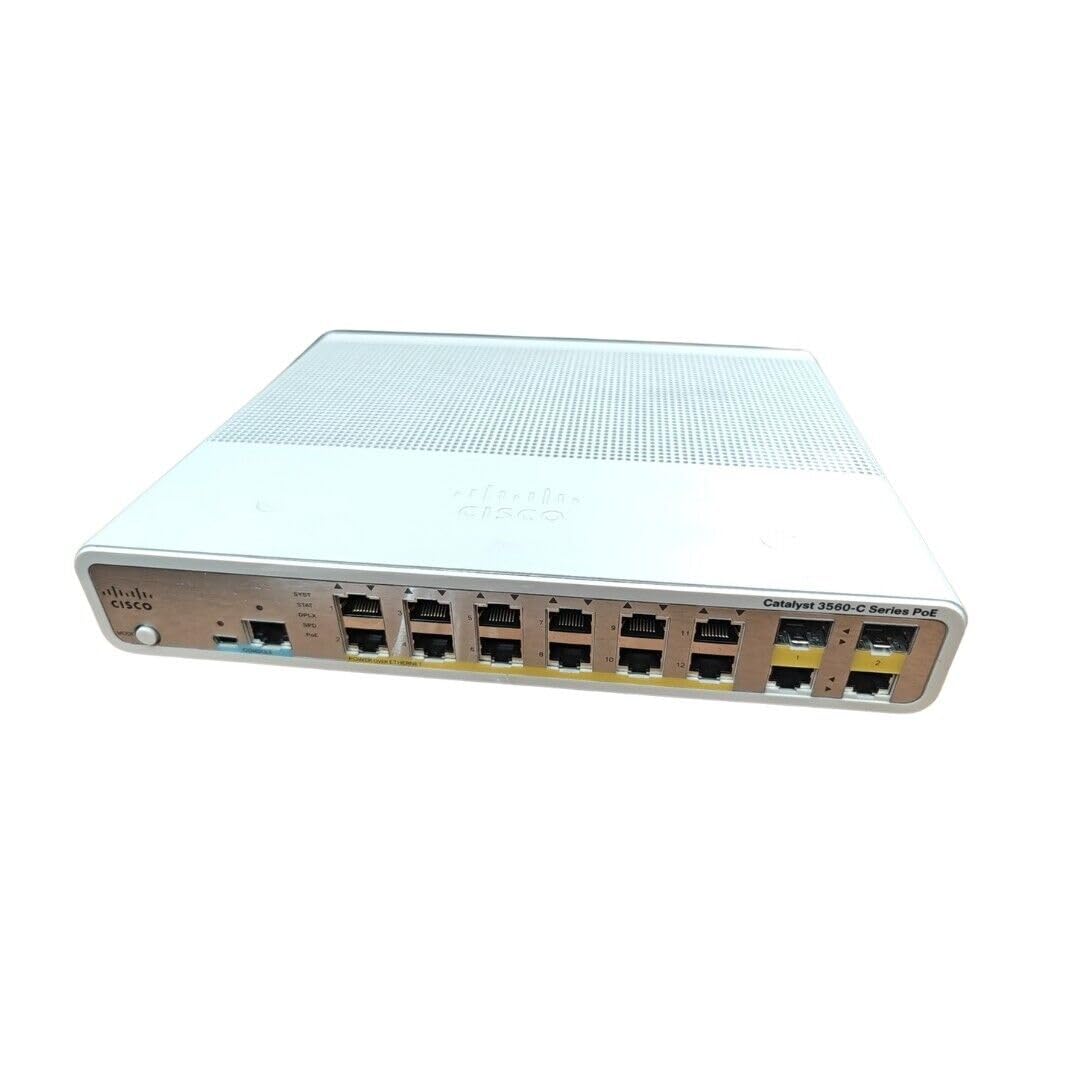 Cisco WS-C3560C-12PC-S 12 Port w/GbE uplinks PoE Managed Switch
