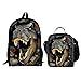 Produktbild HUGS IDEA Kinderrucksack, Dinosaur1 Set Pattern (Schwarz) - Y-5542C+5542G