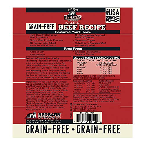 Redbarn-Grain-Free-3lb-Dog-Food-Roll-Beef-1-Count - Cucciolini Doodles   Redbarn-Grain-Free-3lb-Dog-Food-Roll-Beef-1-Count
