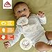 Fehn Knister-Schaf – Activity-Rascheltier aus Baumwolle – Babyspielzeug zum Greifen, Spielen und Geräusche erzeugen – optimaler Begleiter für Babys und Kleinkinder ab 0+ Monaten