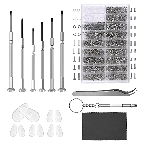 1100-Piece HIKETOLIGHT Sunglasses and Eyeglass Repair Kit with Screws