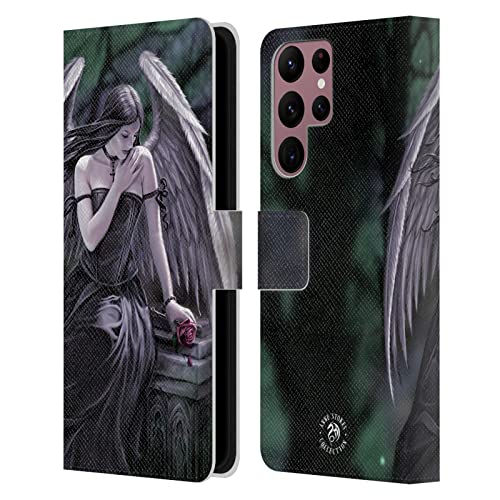 Carcasa de cuero Samsung S22 Ultra 5G Anne Stokes funda libro protección completa