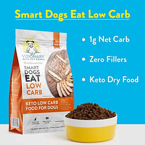 Visionary Pet Foods - Dry Dog Food | Low Carb | High Protein | Natural Chicken Flavored Kibble | Grain Free | No Starch | Formulated With Limited Ingredients | Real Meat Chicken Recipe #TOP3