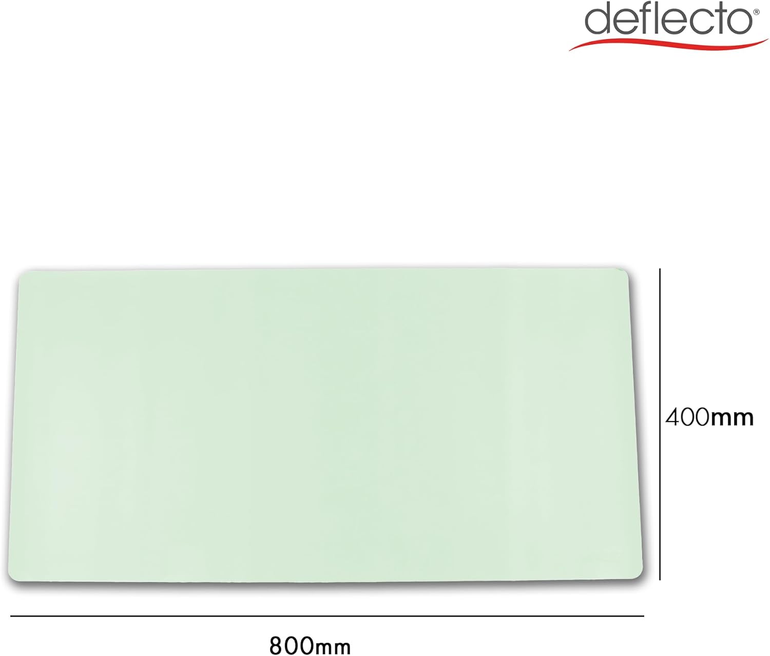Deflecto Reversible Double Sided Faux Leather Desk Pad Protector,Mouse Pad,Office Desk Mat,Non-Slip,Waterproof Writing Pad (80cm x 40cm, Pink/Green)
